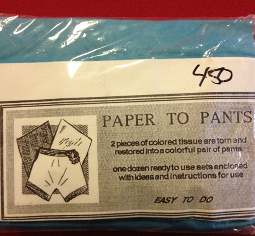 (image for) Paper to Pants